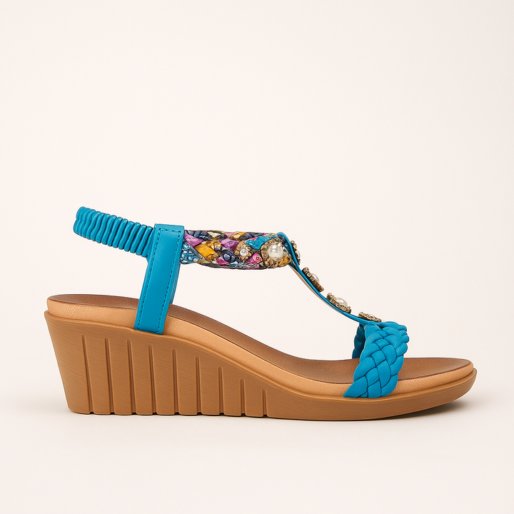 Boho slip-on sandals